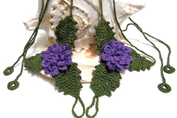Flower and Leaves Barefoot Sandal