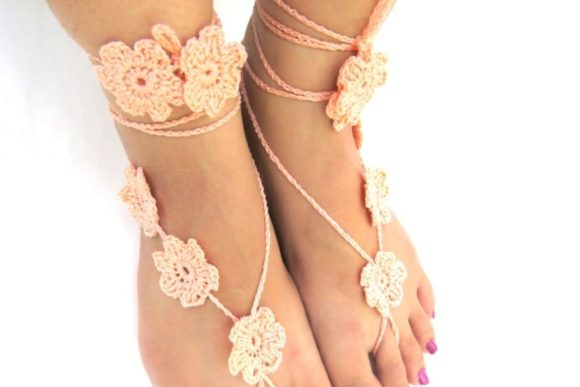 Flower Barefoot Sandals