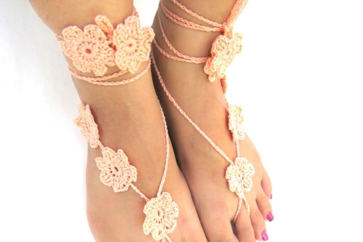 Flower Barefoot Sandals