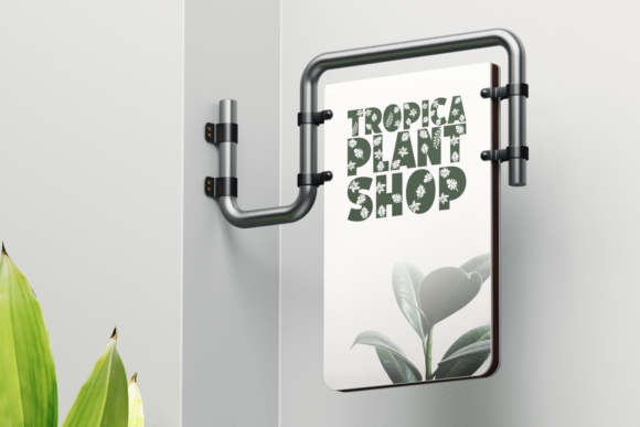 Hello Leaves Font PNG with transparent background - Preview 2