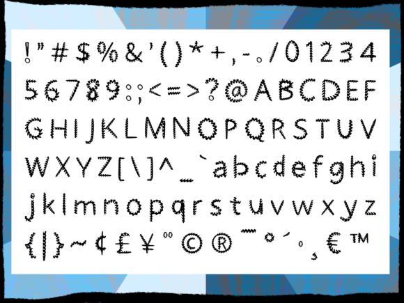 Jagged Little Pill Font PNG with transparent background - Preview 1
