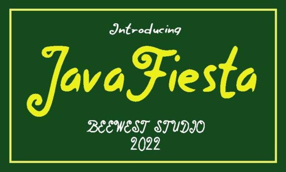 Java Fiesta Font PNG with transparent background - Preview 2