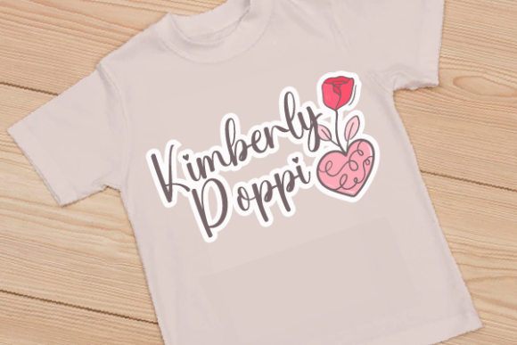 Kimberly Poppi Font PNG with transparent background - Preview 3