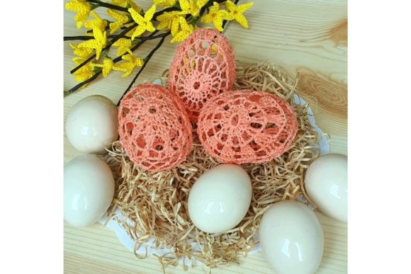 Lace Easter Eggs Set 2