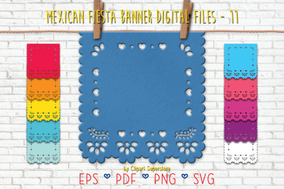 Mexican Fiesta Papel Picado Banner