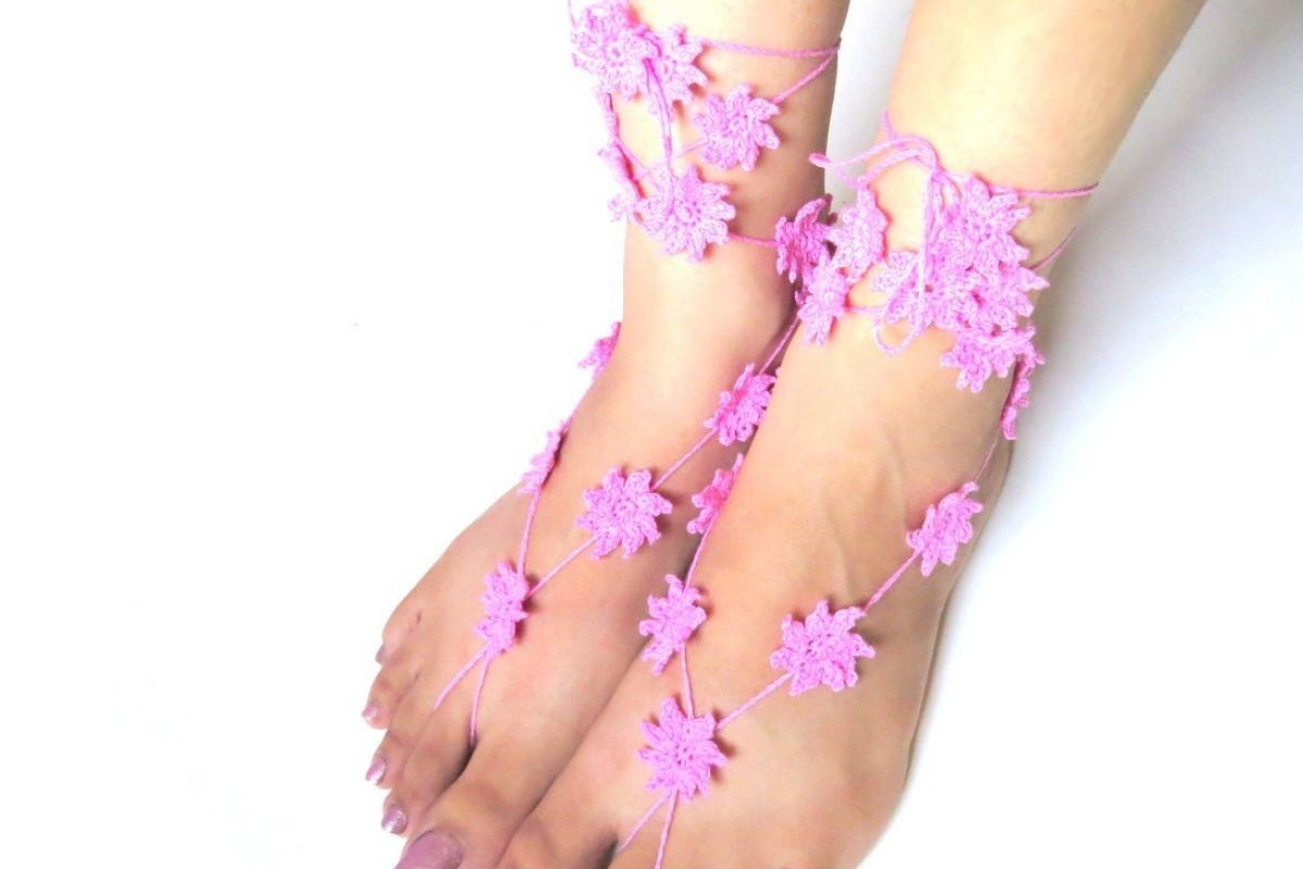 Mini Flowers Barefoot Sandals