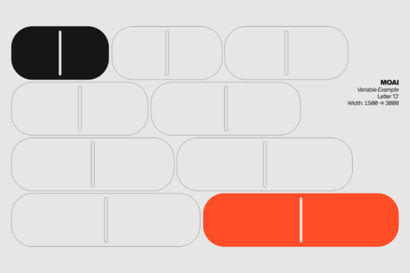Moai Font PNG with transparent background - Preview 1