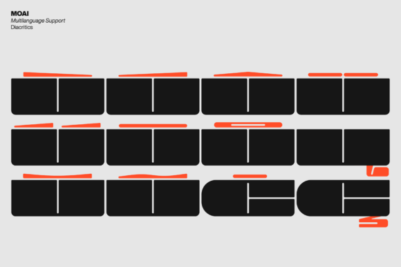 Moai Font PNG with transparent background - Preview 6