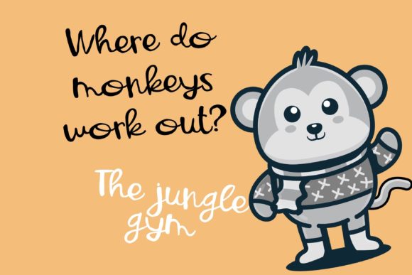 Monkey Lumps Font PNG with transparent background - Preview 2