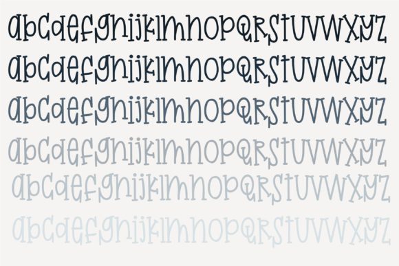 Monkey Mail Font PNG with transparent background - Preview 4