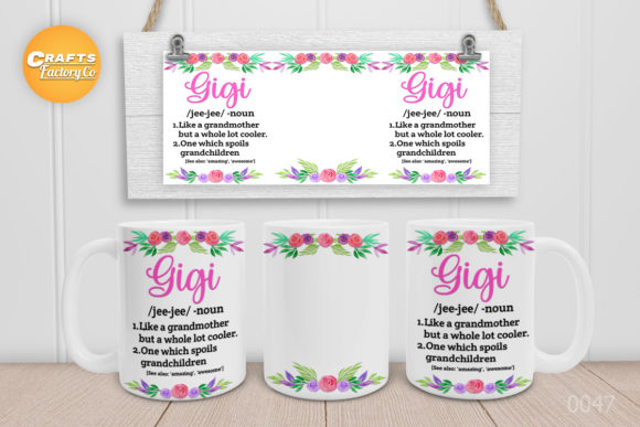 Mothers Day Gigi Mug Sublimation Graphics