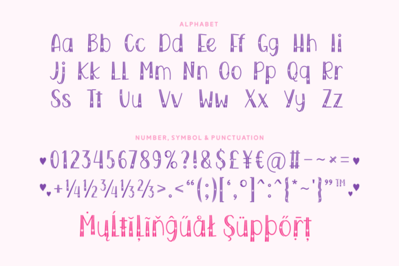 One in Love Font PNG with transparent background - Preview 3