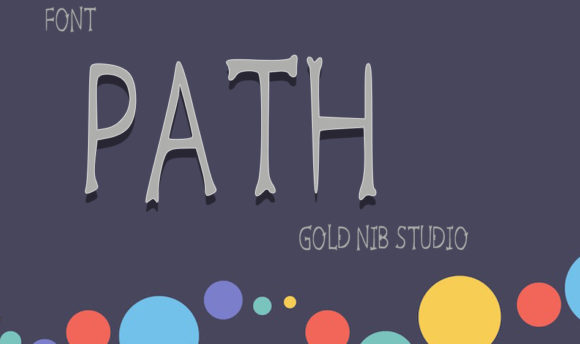 Path Font PNG with transparent background - Preview 1