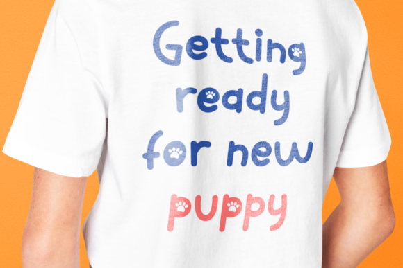 Paws Doggy Font PNG with transparent background - Preview 3