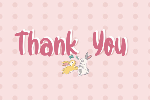 Rabbit Jump Font PNG with transparent background - Preview 4