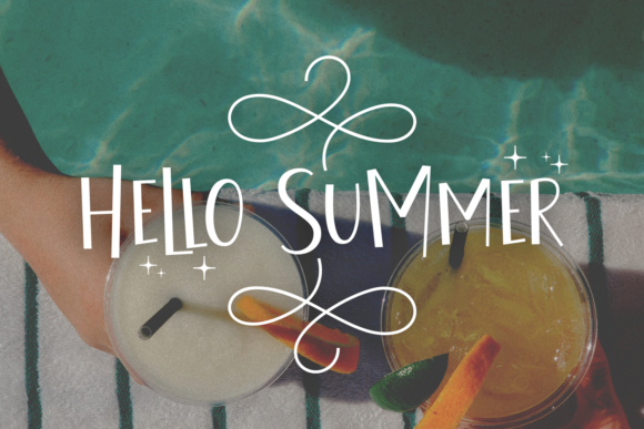 Sandi Beach Font PNG with transparent background - Preview 3