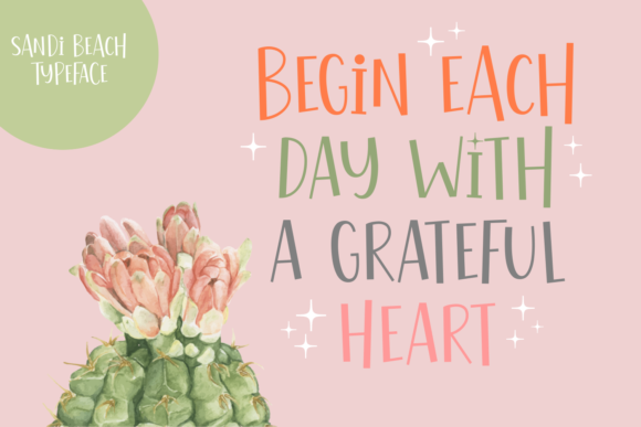 Sandi Beach Font PNG with transparent background - Preview 4