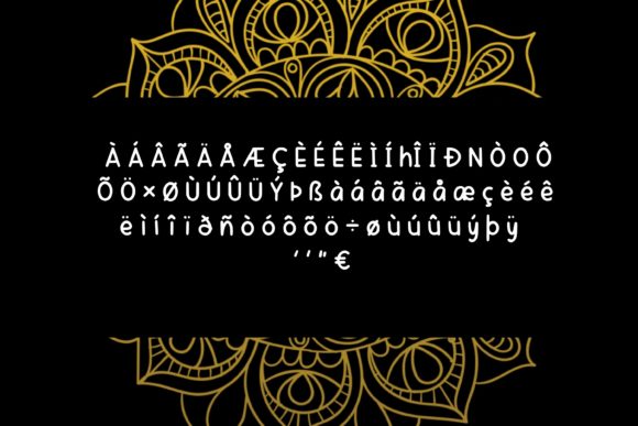 Saviena Font PNG with transparent background - Preview 2