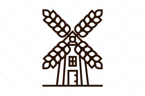 Windmill Icon Graphic by chipus · Creative Fabrica