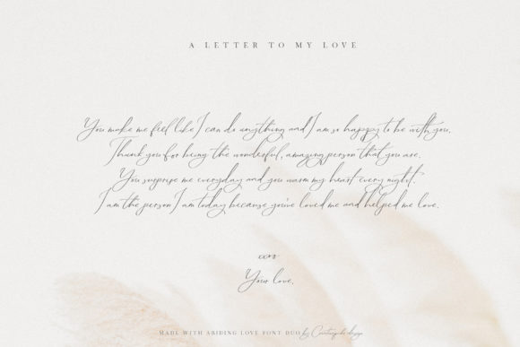 Abiding Love Font - Preview 6