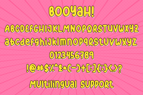Booyah Font - Preview 3