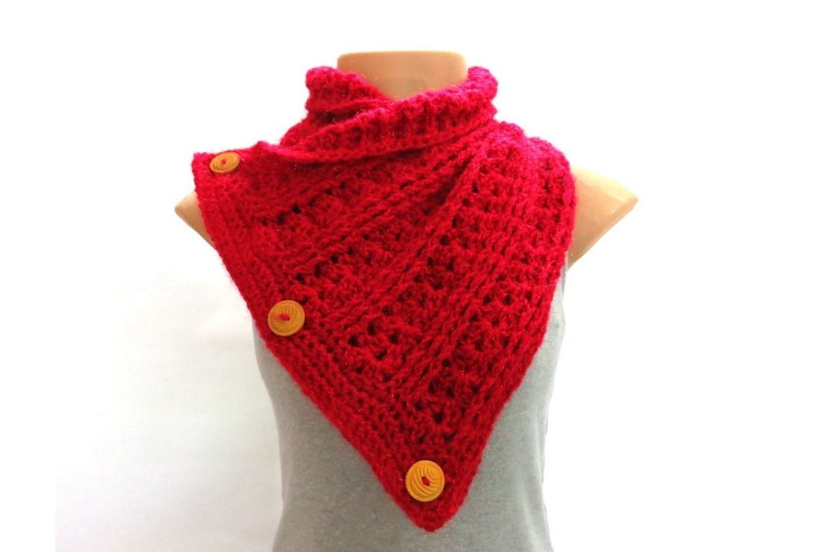 Buttoned Scarf