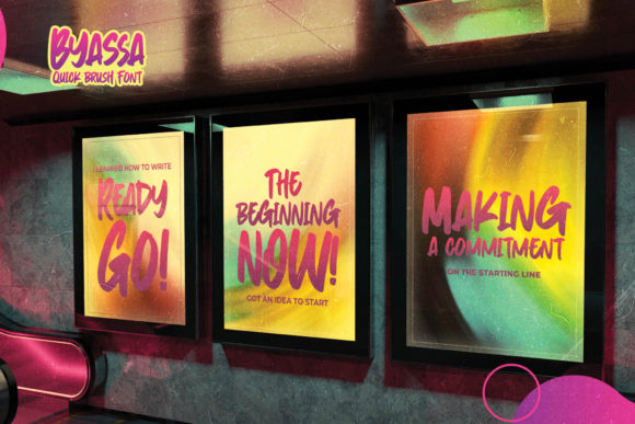 Byassa Font PNG with transparent background - Preview 2