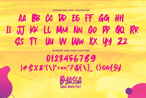 Byassa Font PNG with transparent background - Preview 5
