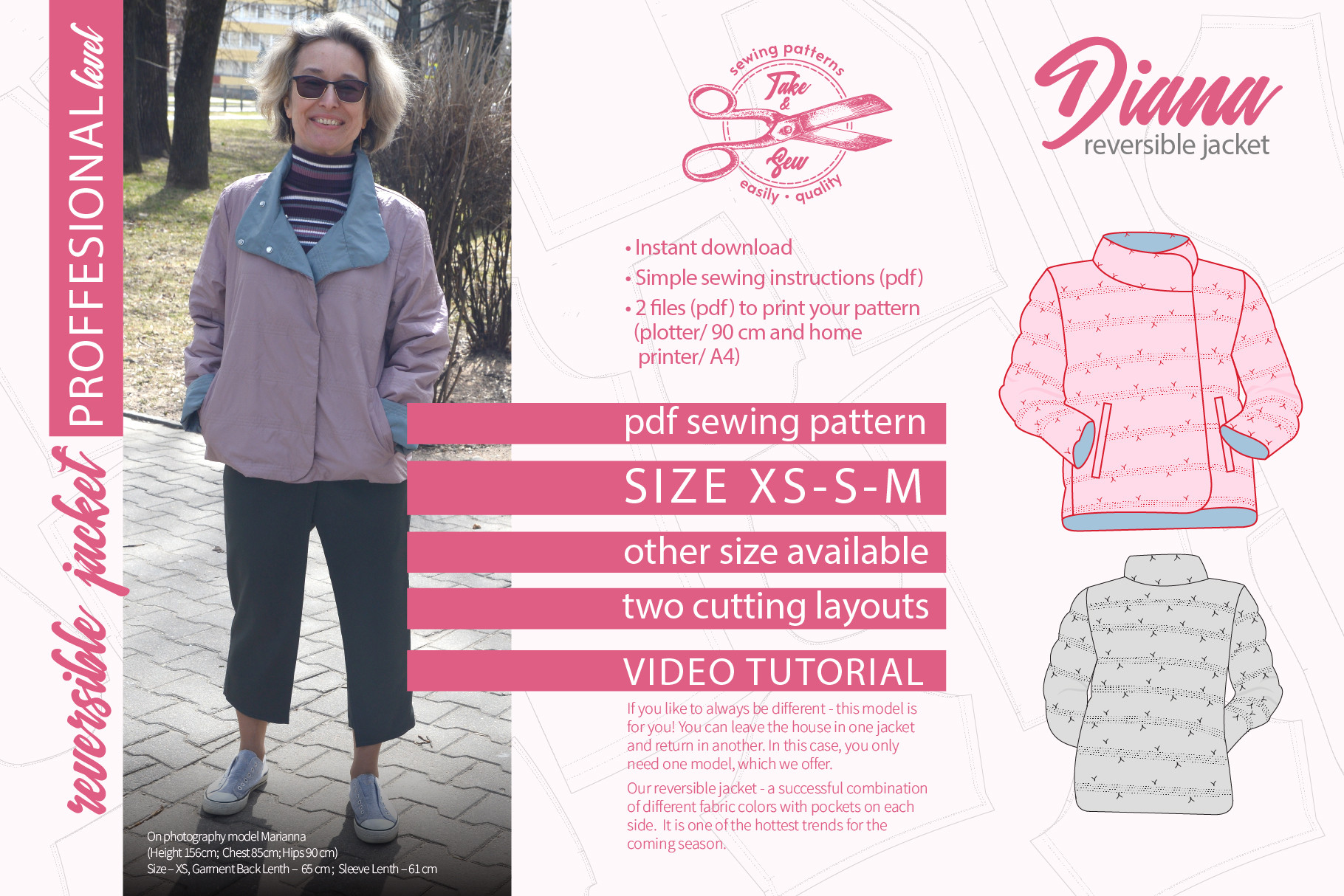 Double Side Jacket - Diana