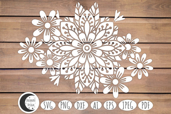 Floral Svg, Flower Svg, Mandala Svg