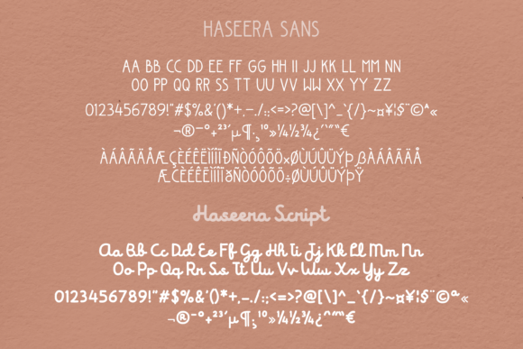 Haseera Font - Preview 3