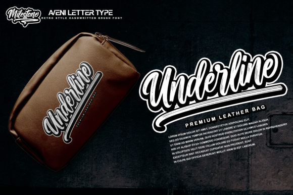 Milestone Font PNG with transparent background - Preview 2