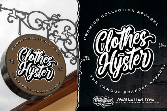 Milestone Font PNG with transparent background - Preview 6