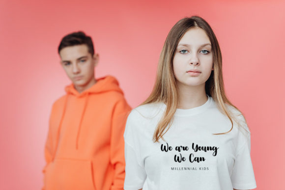 Millennial Kids Font PNG with transparent background - Preview 2