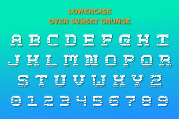 Over Sunset Font font preview - 4