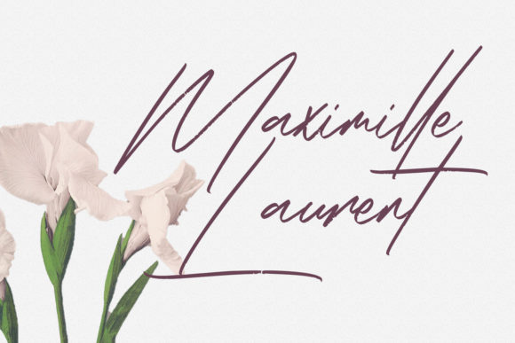 Rose Couture Font PNG with transparent background - Preview 3