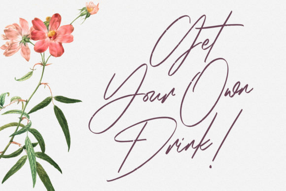 Rose Couture Font PNG with transparent background - Preview 4