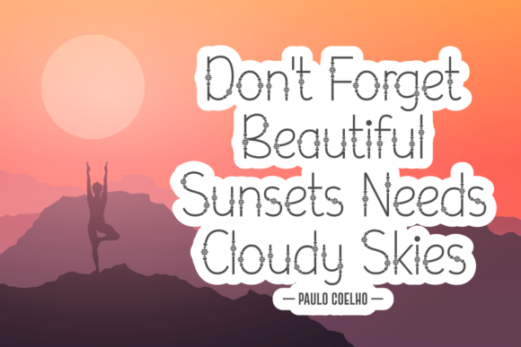 Shine Flows Font PNG with transparent background - Preview 3