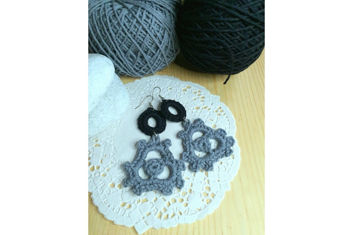 Triangle and Ring Earrings