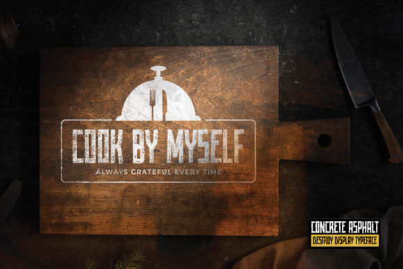Concrete Asphalt Font - Preview 4