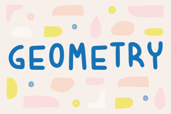 Geometry Font by The Best Altphabet · Creative Fabrica font preview