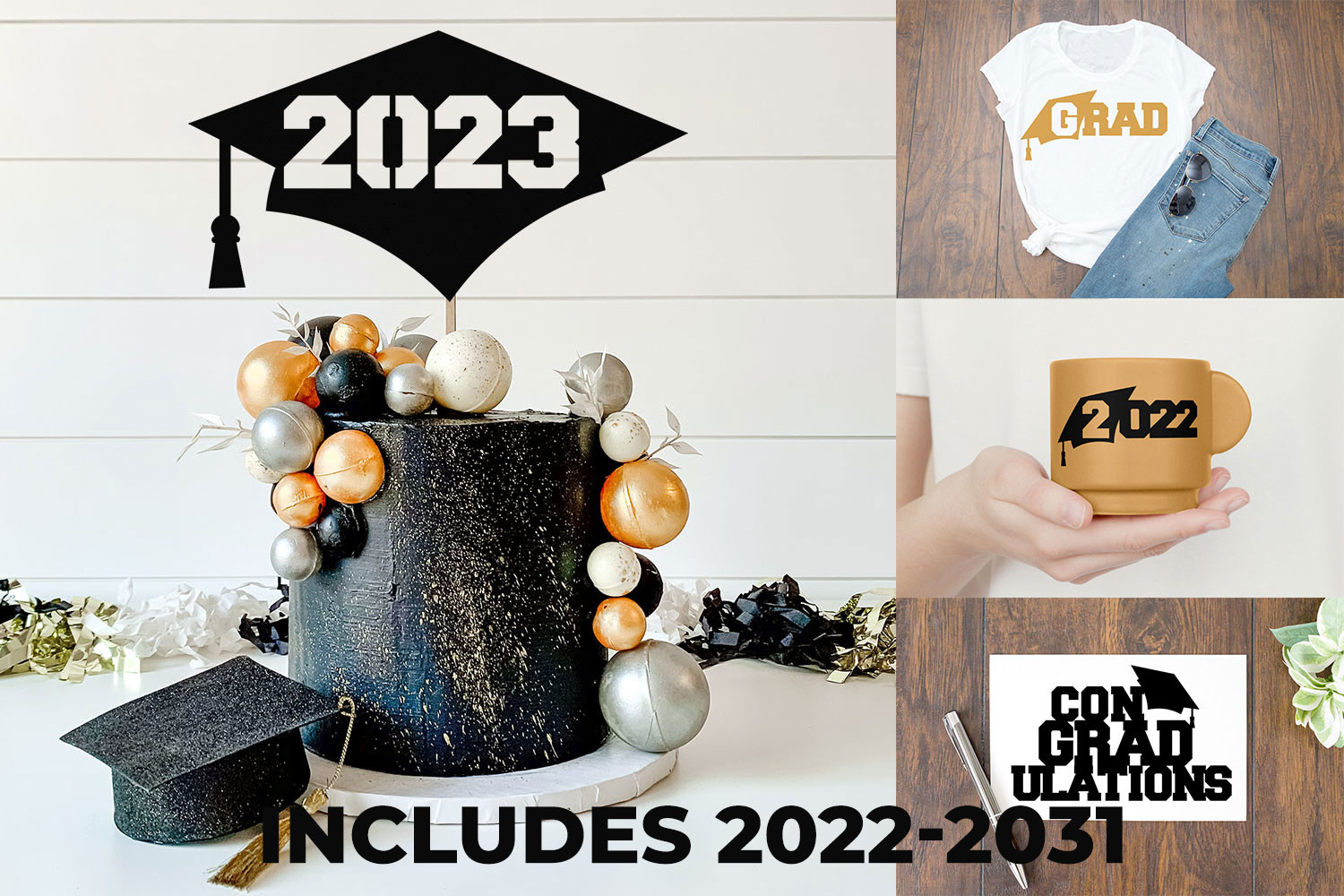 Graduation Cap SVG Bundle
