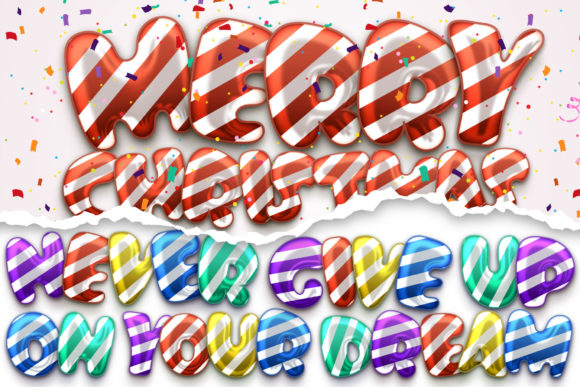 Happy Birthday Font - Preview 5