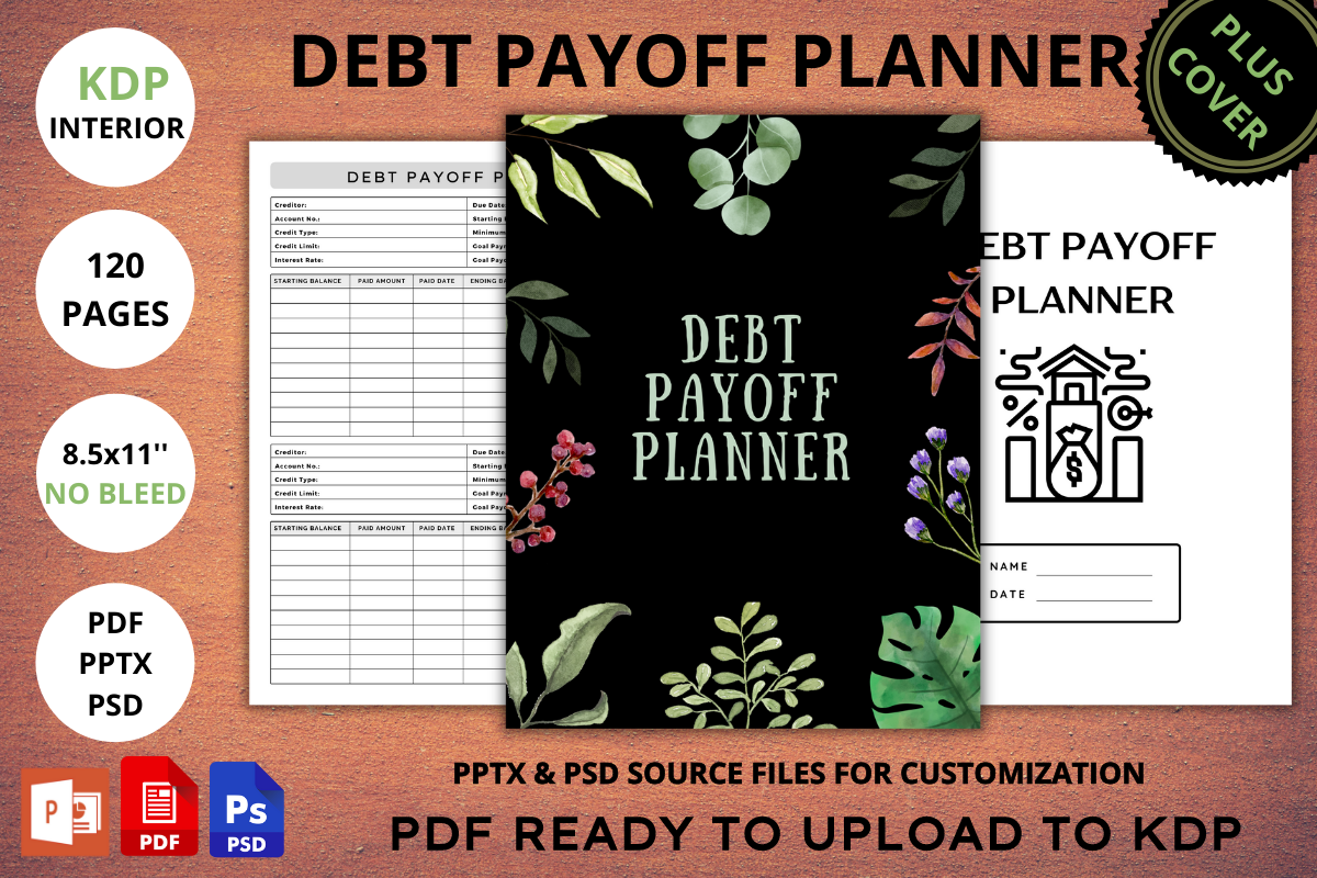 Debt Tracker Logbook- KDP Interior Graphic by KDP star · Creative Fabrica