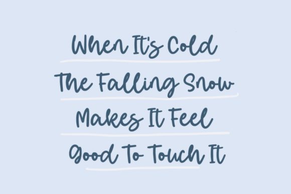 Finger Snow Font - Preview 1