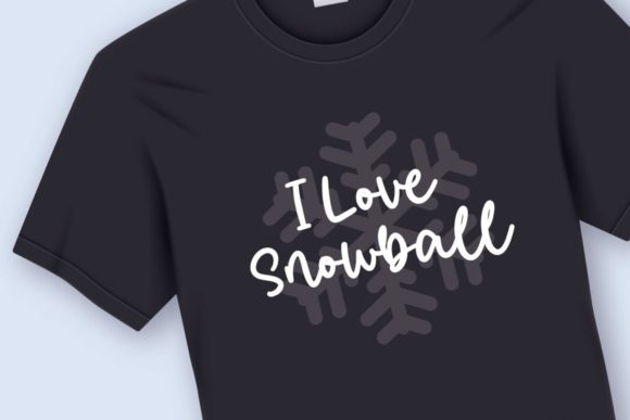 Finger Snow Font - Preview 3