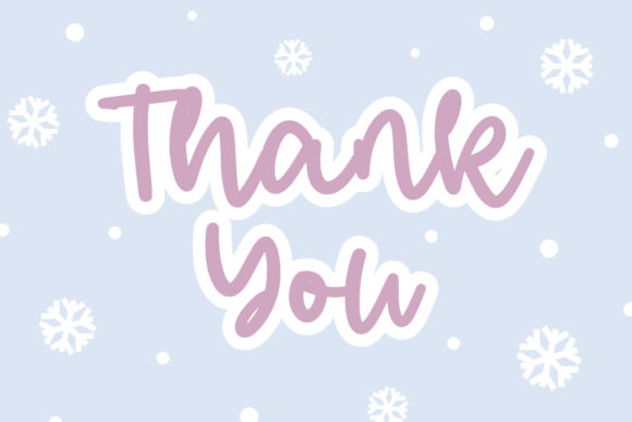 Finger Snow Font - Preview 4