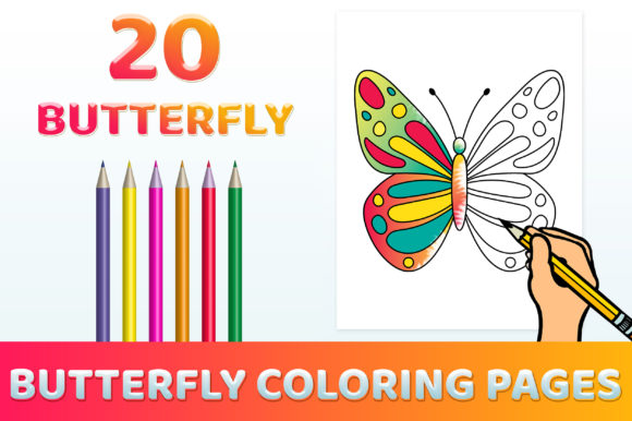 Butterfly Coloring Pages for Kids PDF