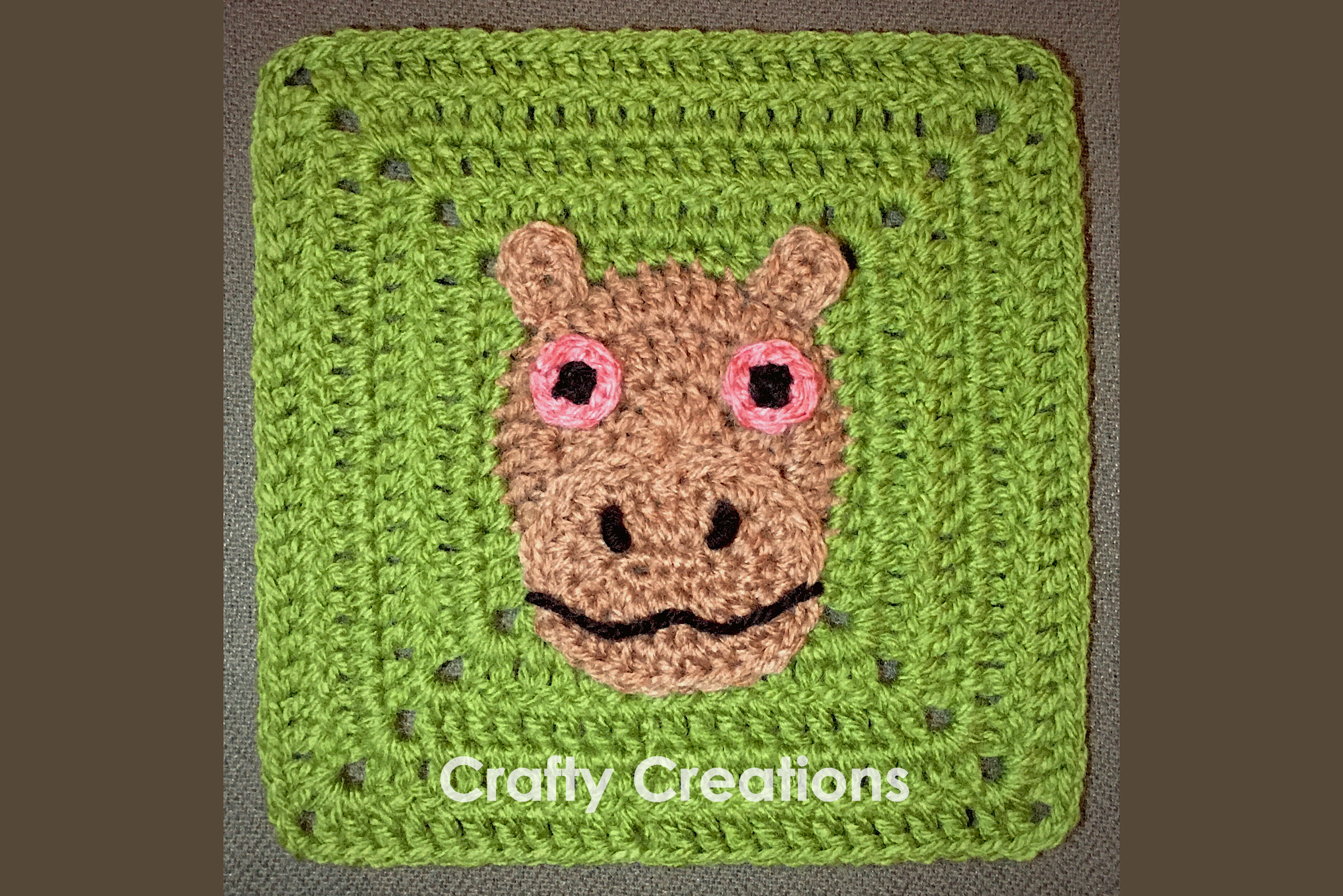 Hippopotamus Granny Square