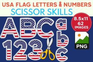USA Flag Bulletin Board Letters &Numbers Graphic by MOBAAMAL · Creative ...